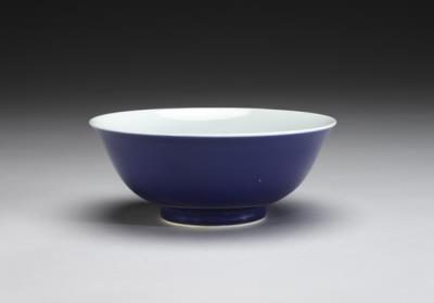 图片[2]-Bowl with cobalt blue glaze and white interior, Qing dynasty (1644-1911)-China Archive